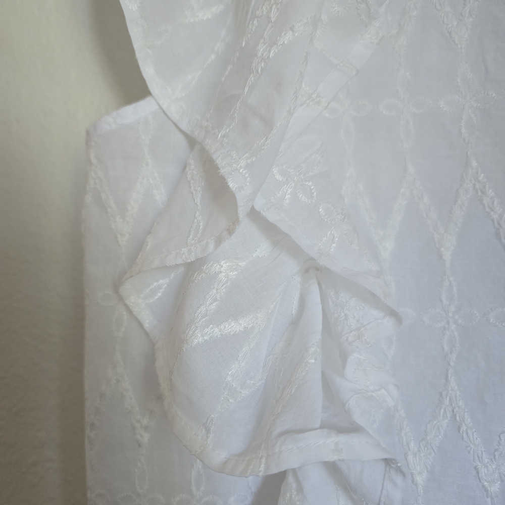 Universal Thread White Ruffle Blouse - image 4